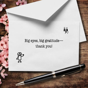 Big Ögon Big Gratitude Tack Kort