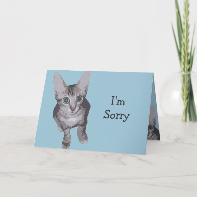 Big Ögon Förlåt Kattunge Kort (Framsida)