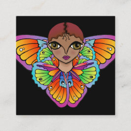 Big Ögon Sticker Fyrkantigt Visitkort