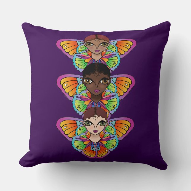 Big Ögon Sticker Kudde (Framsida)