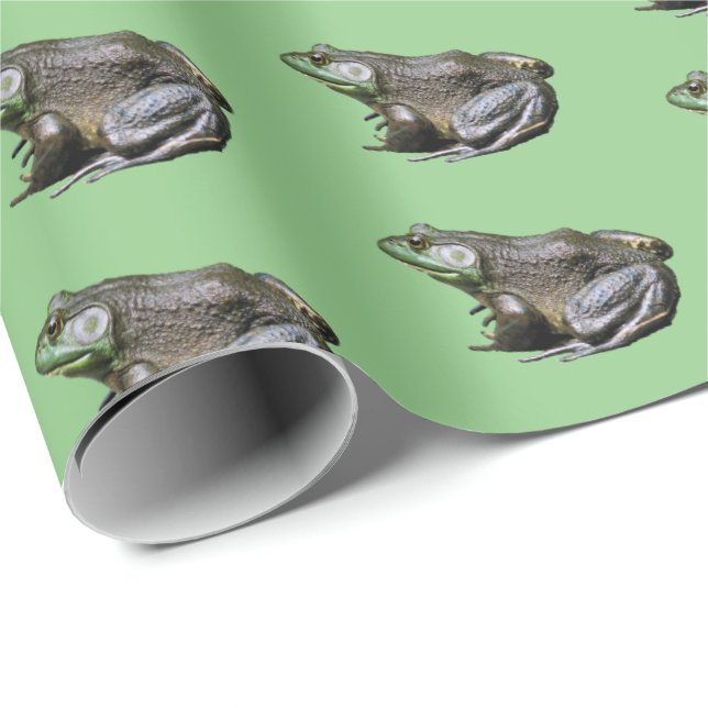 Big Old Bullfrog Animal Nature Presentpapper (Rullad Hörn)