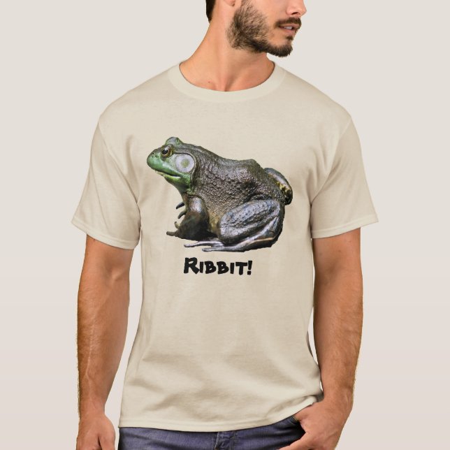 Big Old Bullfrog Ribbit Funny T-shirt (Framsida)