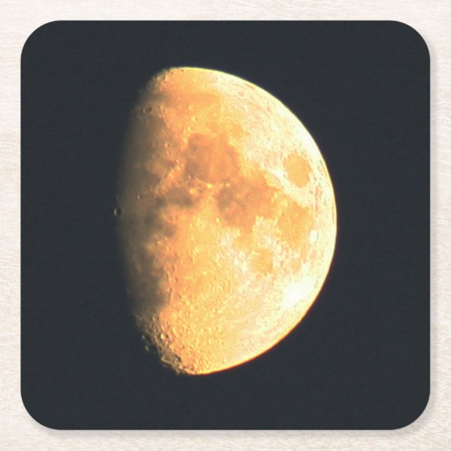 Big Old Måne kusterm Underlägg Papper Kvadrat (Framsidan)