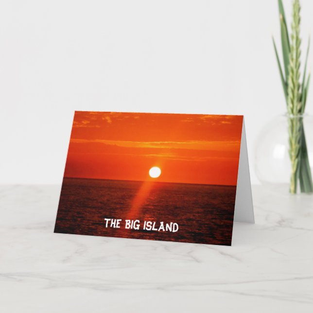 BIG-ön Hawaii Helgkort (Framsida)