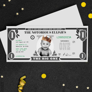 Big One Dollar Bill, Fake Money Inbjudningar