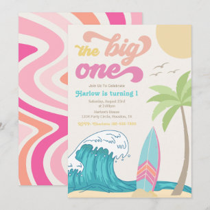 Big One Surfing-inbjudan Surfing Invati för flic Inbjudningar