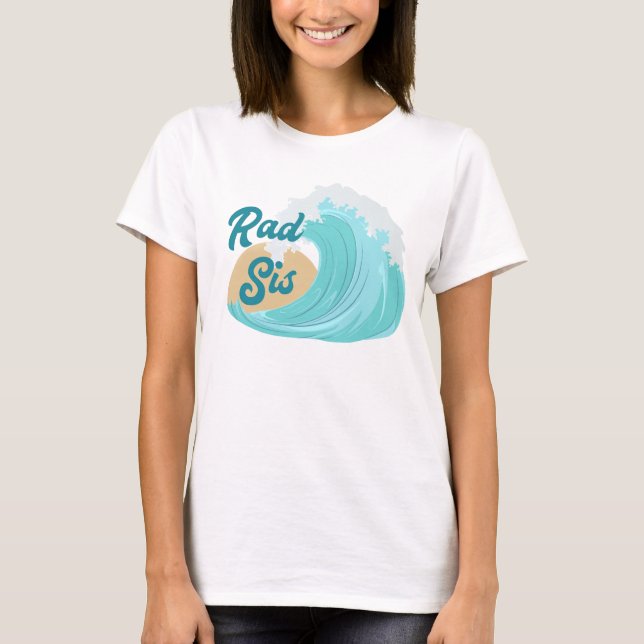 Big One Wave Birthday Rad Syrran T-shirt (Framsida)