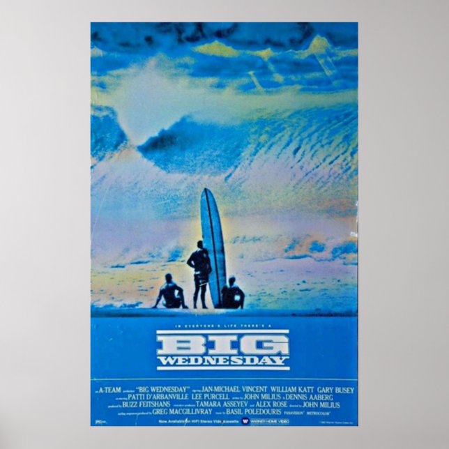 Big Onsdag-film Poster (Framsidan)