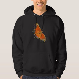 Big Orange Butterfly Hoodie