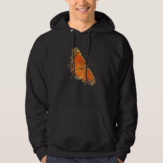 Big Orange Butterfly Hoodie (Framsida)