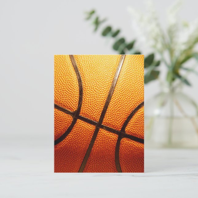 Big Orange PLY Basketball Vykort (Stående Fram)