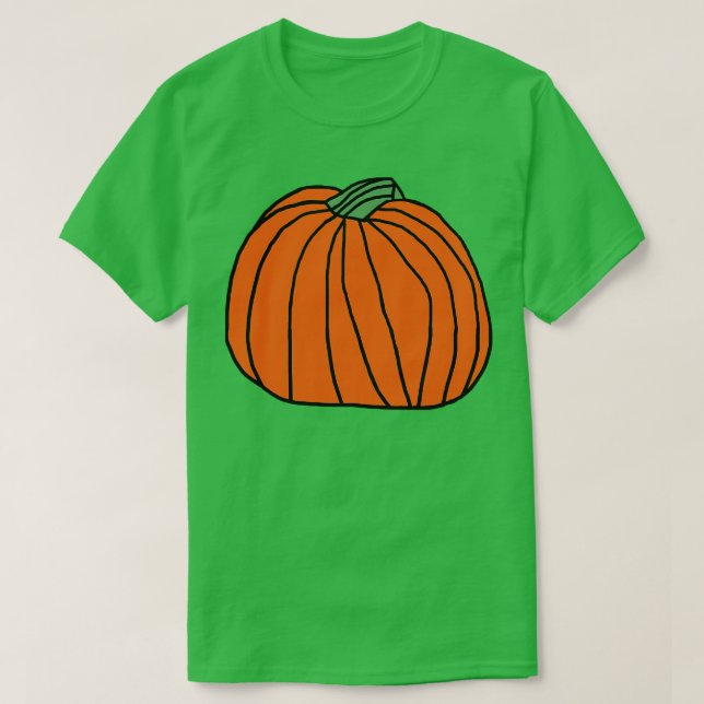Big Orange Pumpkin T Shirt (Design framsida)