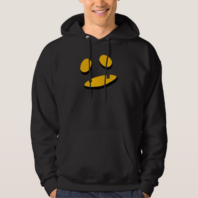Big Orange Shocked Jack O Lantern  Halloween 1 Hoodie (Framsida)