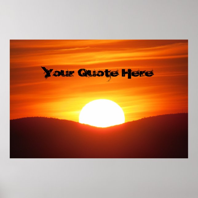 Big Orange Sunset Poster (Framsidan)