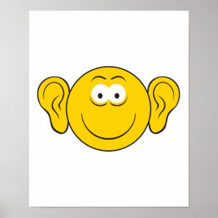 Big Öron Ansikte Poster