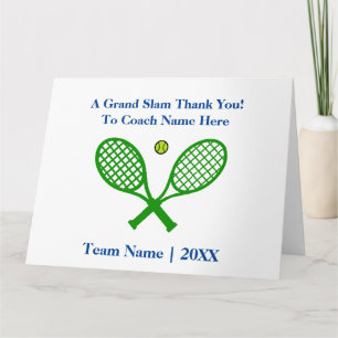 Big Oversized Tennis Tack Coach, Personalize Kort