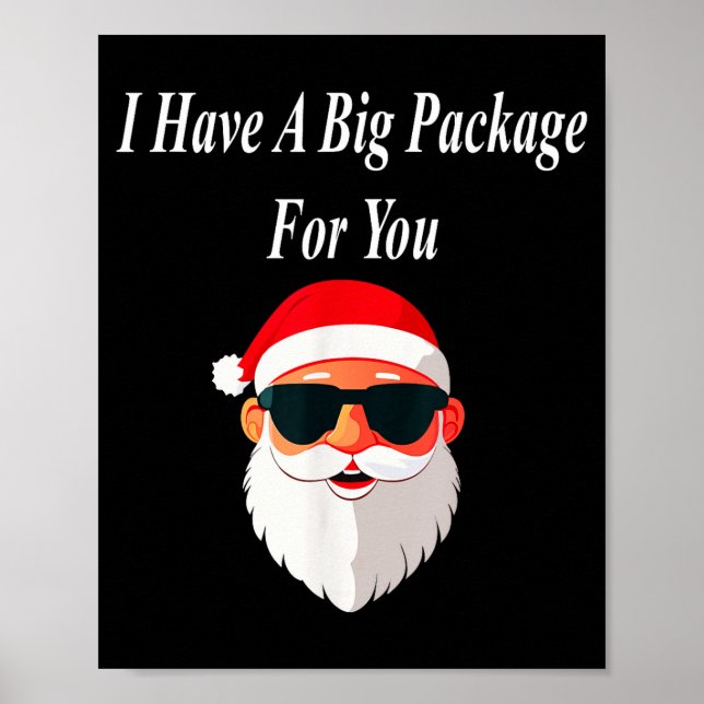 Big Package Christmas Funny Naughty Dirty Raunchy  Poster (Framsidan)