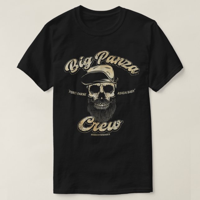 Big Panza Crew Chingon T Shirt (Design framsida)