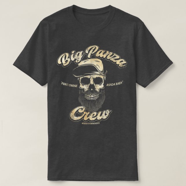 Big Panza Crew Chingon T Shirt (Design framsida)