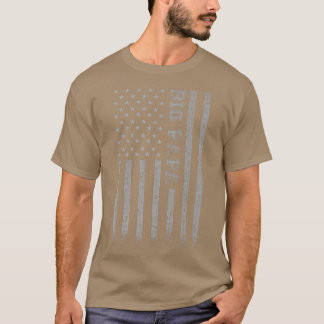 Big Papa American Flag  T Shirt