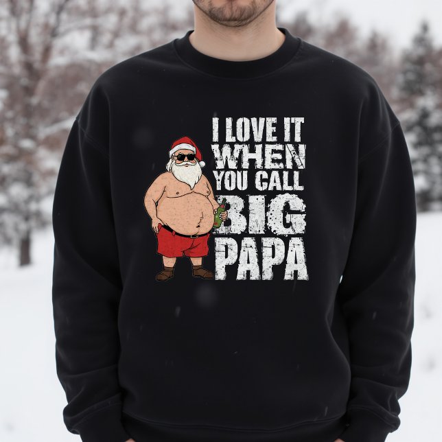 Big Papa Stygga Tomte Jul Lång Ärmad Tröja (Skapare uppladdad)
