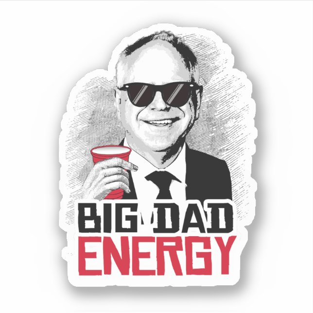 Big Pappa Energy Klistermärken (Framsida)
