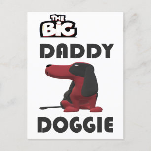 Big pappa hund hej vykort