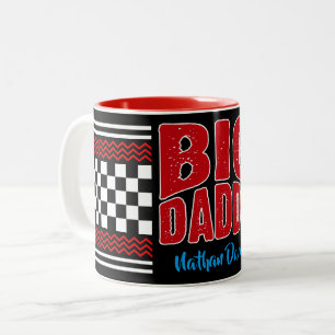 Big Pappa med ditt namn på Black Två-Tonad Mugg