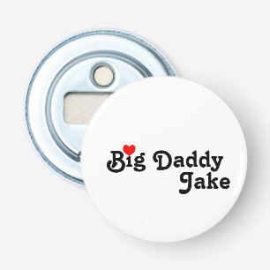 Big Pappa med Red Heart Flaska-öppnare Flasköppnare