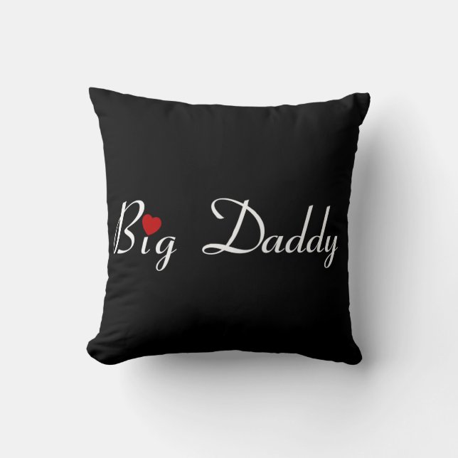 Big pappa med Red Heart Kudde (Framsida)