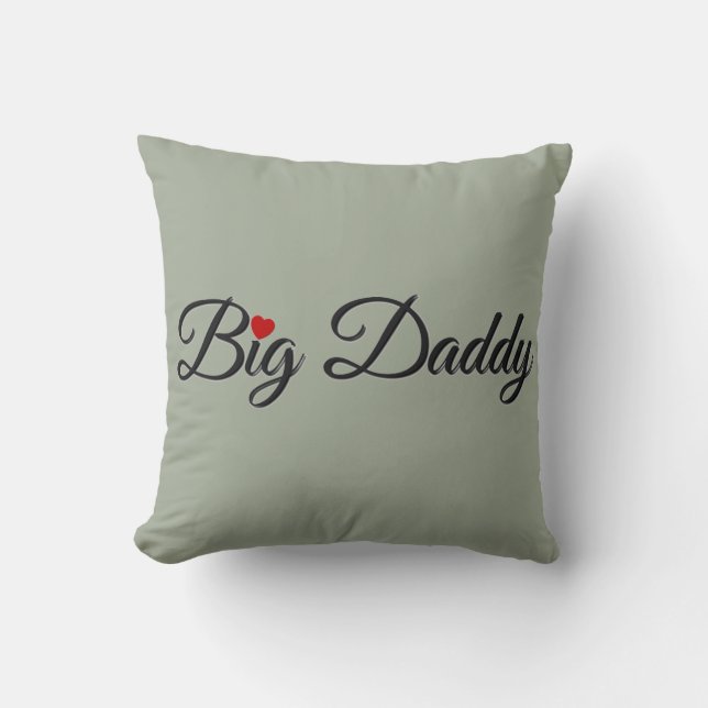 Big pappa med Red Heart Kudde (Framsida)