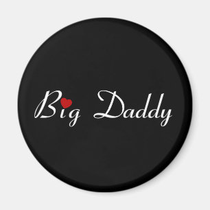 Big pappa med Red Heart Magnet