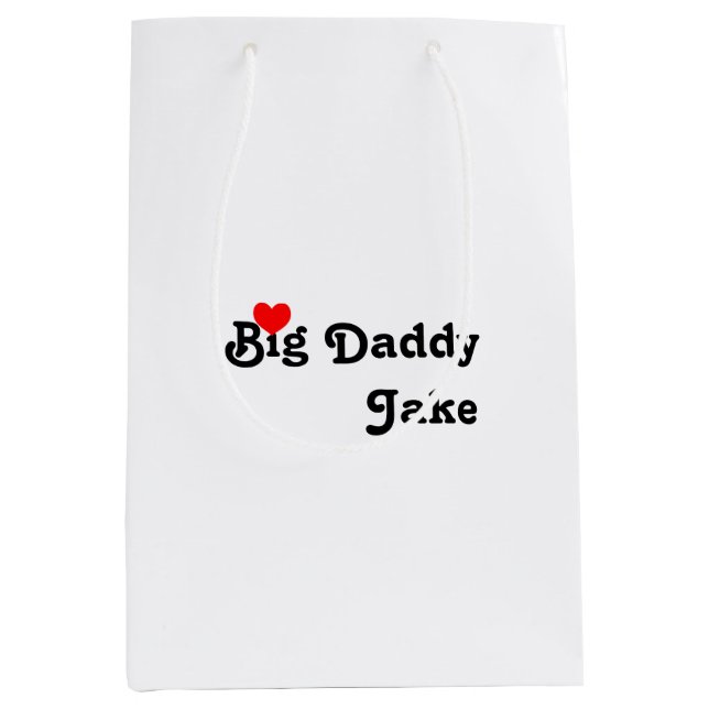 Big Pappa med Red Heart Medium Gift-påse (Framsidan)