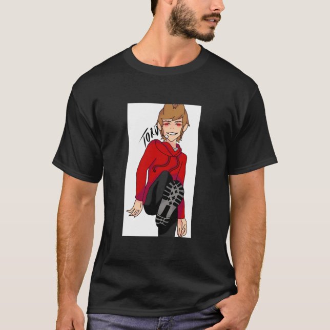 Big pappa Tord- Eddsworld Passande V-Nacke T Shirt (Framsida)