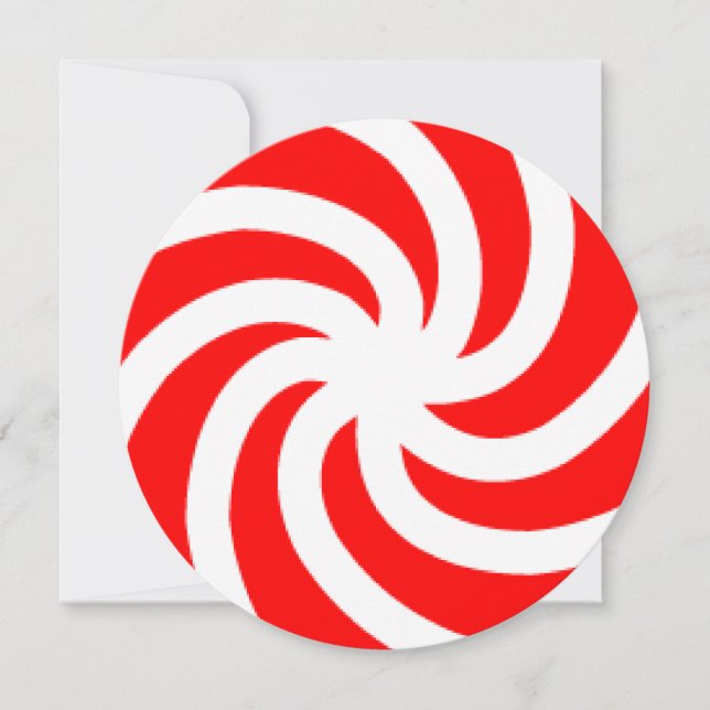 Big Peppermint Candy 5,25 x 5,25-inbjudningskanal Inbjudningar (Framsida)