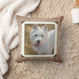 Big Photo Pet Retro Ram Dubbla-sided Kudde