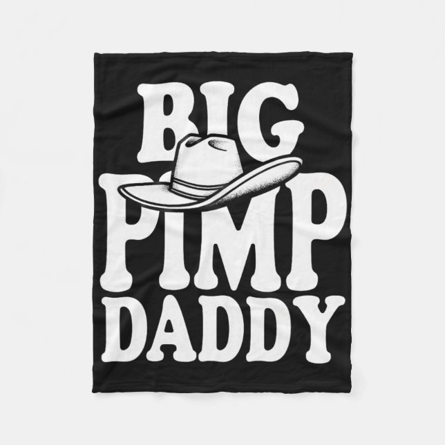 Big Pimp pappa Halloween Costume Fleecefilt (Framsidan)