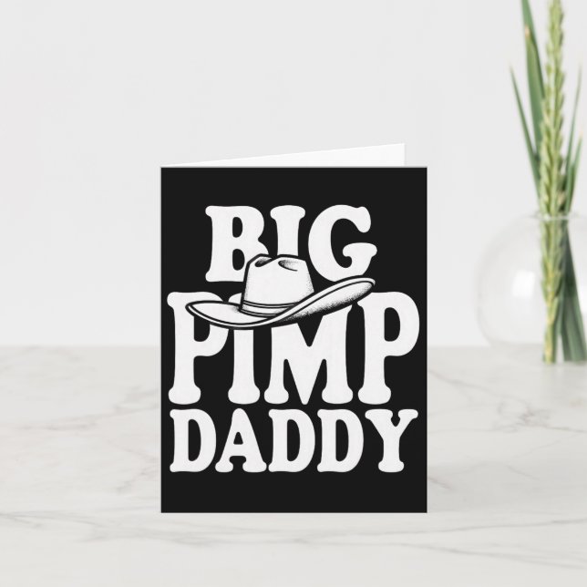 Big Pimp pappa Halloween Costume Kort (Framsida)