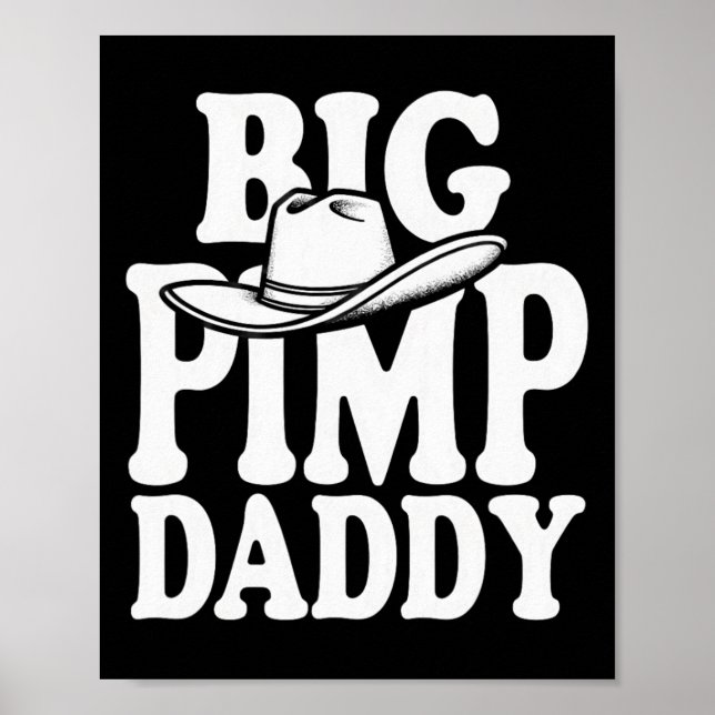 Big Pimp pappa Halloween Costume Poster (Framsidan)