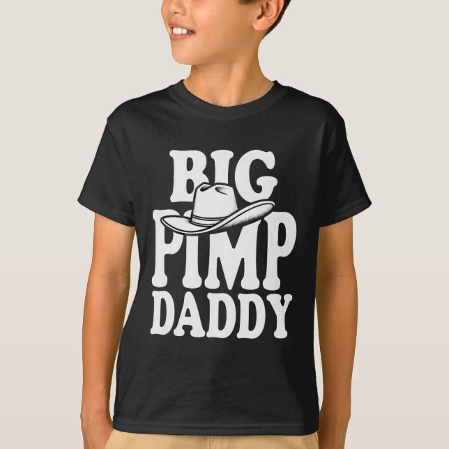 Big Pimp pappa Halloween Costume T Shirt (Framsida)