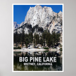 Big Pine Lake Resor Reklamblad Poster