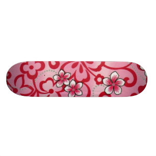Big_Pink_Flowers [1] Skateboard Bräda 21,5 Cm