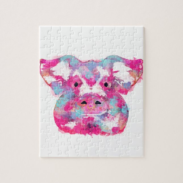 Big pink pig dirty ego pussel (Vertikal)