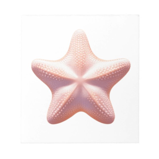 Big Pink Starfish Anteckningsblock (Framsida)