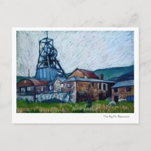 "Big Pit, Blaenavon", vykort för Wales
