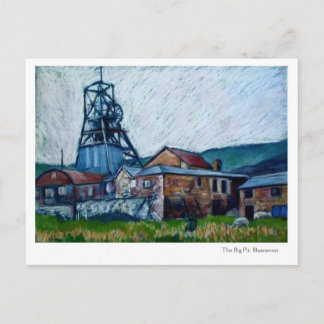 "Big Pit, Blaenavon", vykort för Wales