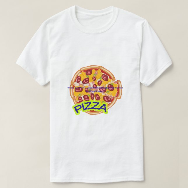 Big Pizza Art – Cheesy Slice Illustration for Food T Shirt (Design framsida)