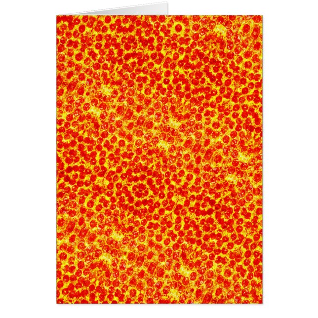 Big Pizza Mönster Hälsningskort (Framsidan)