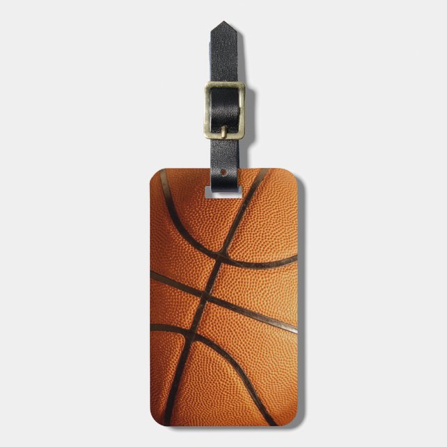 Big PLY Orange Basketball, bagagetagg Bagagebricka (Vertikal Framsida)