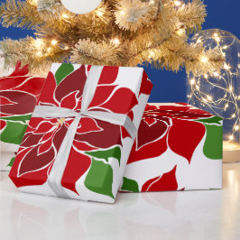 Big Poinsettia-julklapp papper Presentpapper